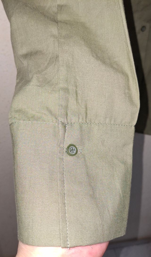Camisa H&M Verde Oliva Talla XL