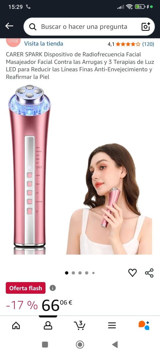 Masajeador Facial All-Dimension Rosa