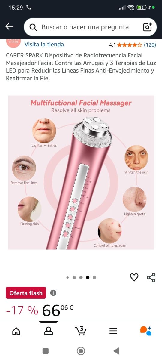 Masajeador Facial All-Dimension Rosa
