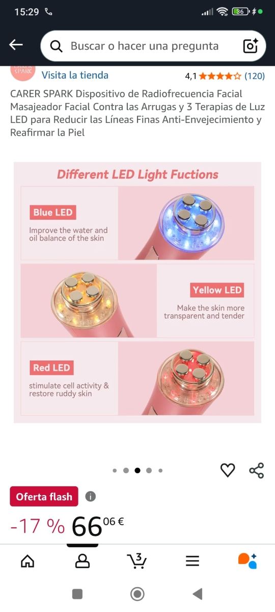 Masajeador Facial All-Dimension Rosa