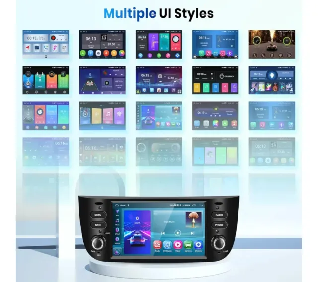 Pantalla Carplay Fiat Punto Android 13