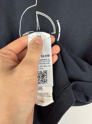 Blu Stone Island printed t-shirt