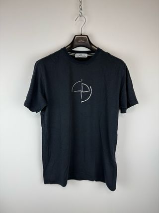 Blu Stone Island printed t-shirt
