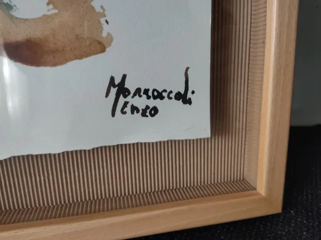 DIPINTO AD ACQUERELLO DI ENZO MARROCCOLI (TORO)