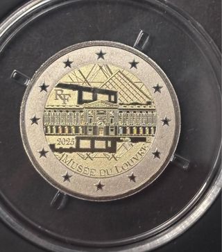 2€ Francia 2025 Museo del Louvre Reverse Proof