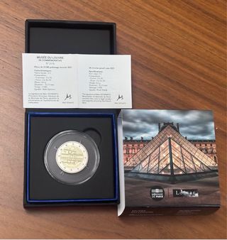 2€ Francia 2025 Museo del Louvre Reverse Proof