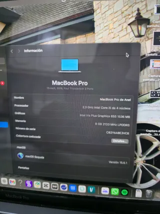 MacBook Pro Apple Plata/Gris Espacial