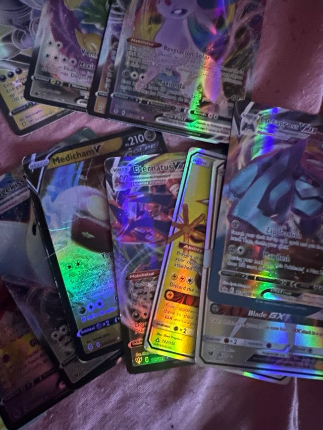 cartas Pokémon – Brillantes, Rainbow y Full Art