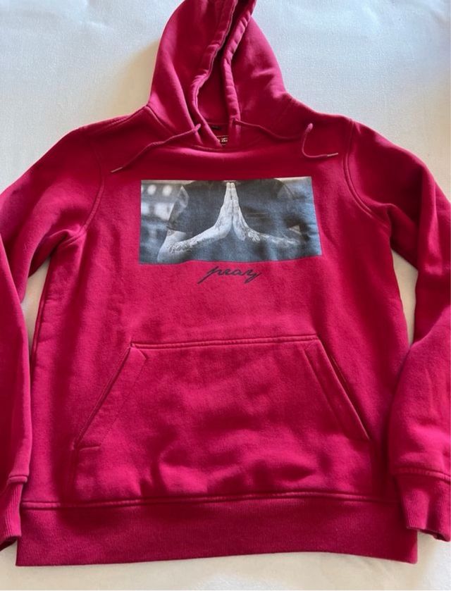 Sudadera Mister Tee granate con estampado