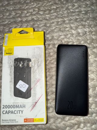 Baseus Power Bank 20000mAh Carga Rápida 20W
