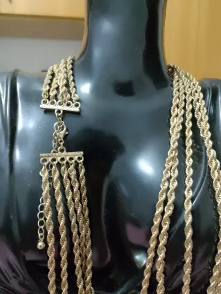 Collana vintage multifilo