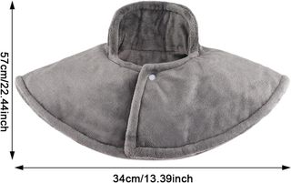 Manta Electrica FY-HWHJ2322 34*57cm 630g (grises),Envoltura de Cuello calentada eléctrica | Almohadilla calentadora de Cuello con 9 Modos de calefacción,con Pantalla LCD, 4 ajustes de Temporizador...