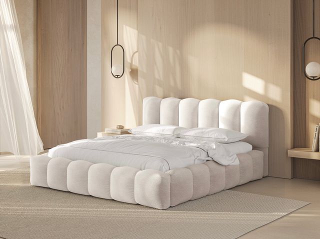 ESTRUCTURA DE CAMA 160 X 200 BORREGUITO BLANCO