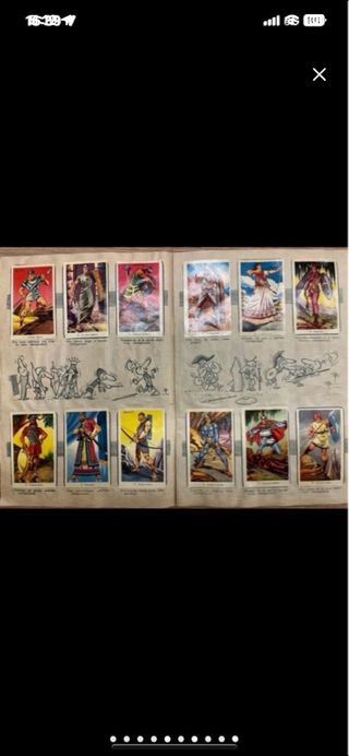 Álbum cromos Hombres de Lucha