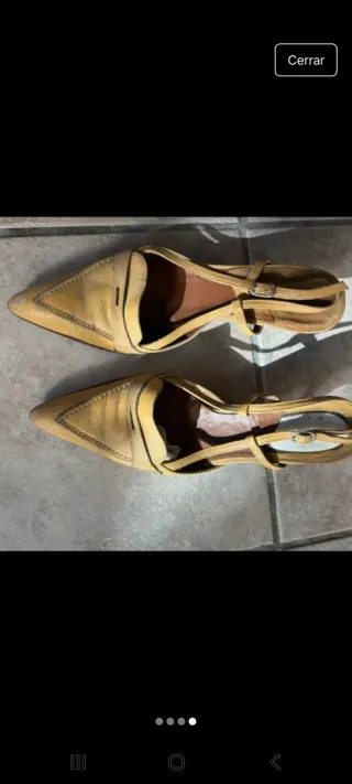 Zapatos mostaza slingback