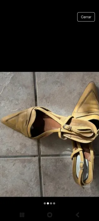 Zapatos mostaza slingback