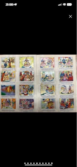Álbum Cromos Caperucita Roja, Pulgarcito, Cenicien