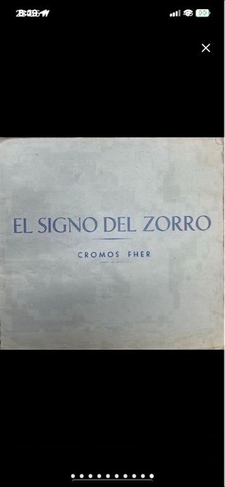 Álbum Cromos El Signo del Zorro