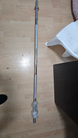 Barra de pesas cromada