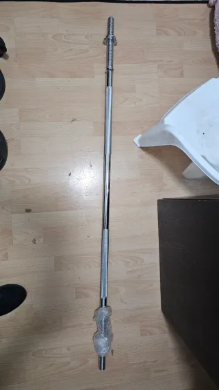 Barra de pesas cromada