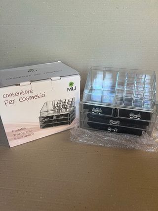 Contenitore cosmetici MU trasparente