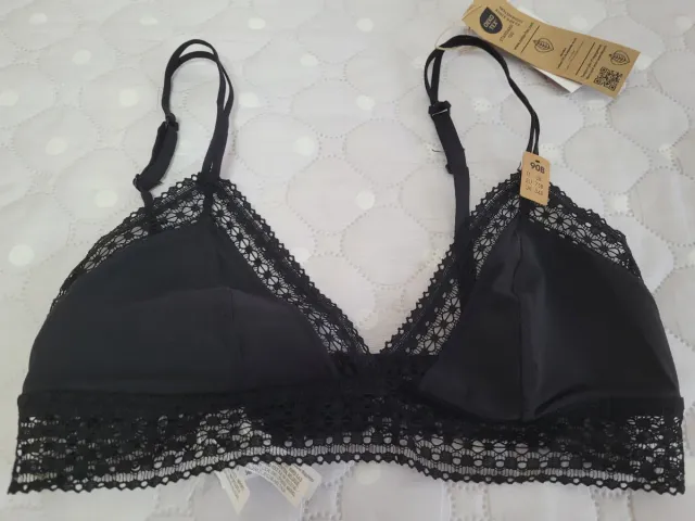 Sujetador Negro Encaje 75B