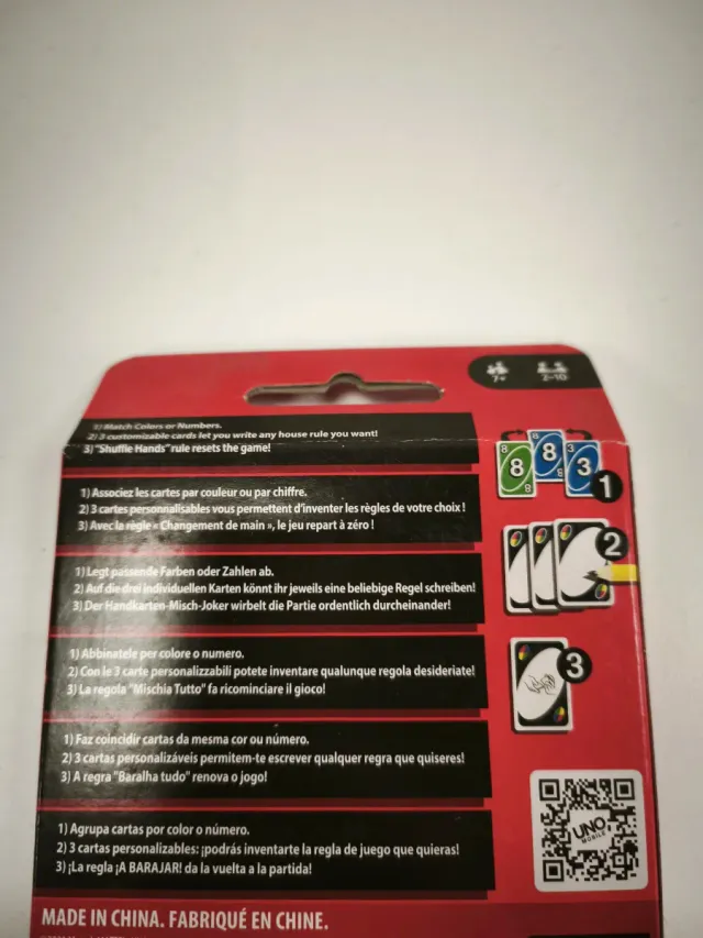 Juego de cartas UNO a estrenar 