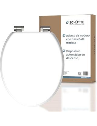 SCHÜTTE - Asiento de inodoro de madera con disposi