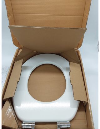 SCHÜTTE - Asiento de inodoro de madera con disposi