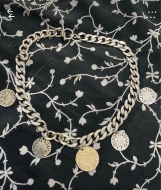 Collana acciaio con medaglioni