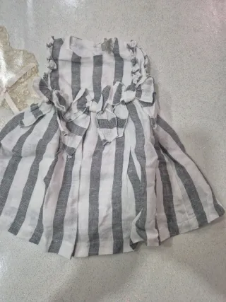 Vestitino a righe bimba