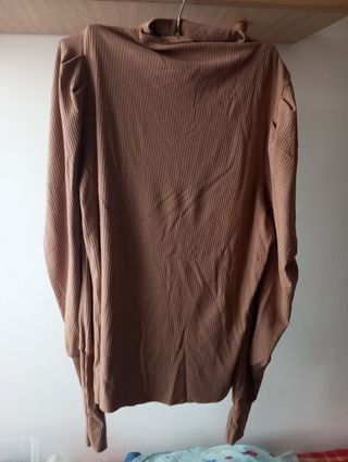 Maglia Shein marrone manica lunga