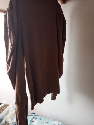 Maglia Shein marrone manica lunga