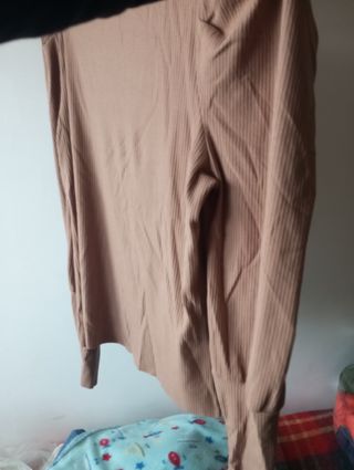 Maglia Shein marrone manica lunga