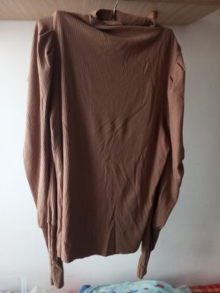 Maglia Shein marrone manica lunga