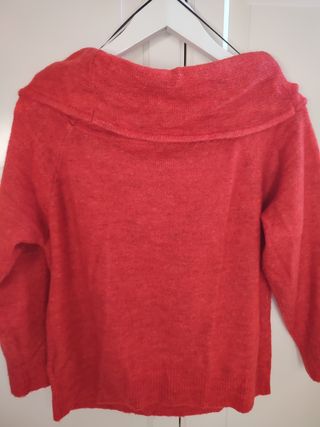 Jersey H&M Rojo Cuello vuelto