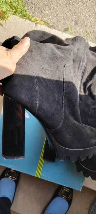 Stivali Neri Scamosciati Moda Italia Tg 39