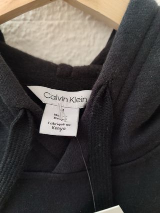 Sudadera Calvin Klein Negra con Logo original