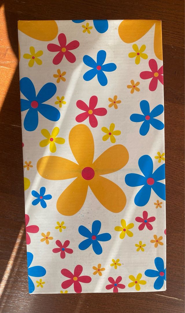 Set 4 tazze con piattini floreali