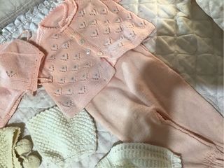 Vestitini vari neonato, completini lana