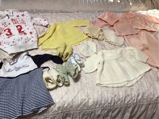 Vestitini vari neonato, completini lana