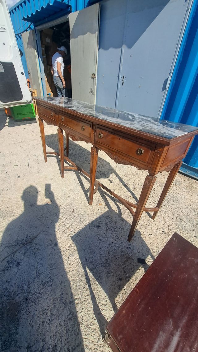 Conjunto de 4 sillas antiguas tapizadas