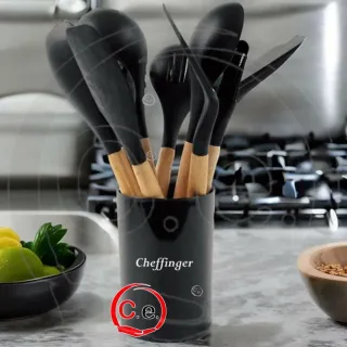 Set 12 Utensili Cucina Silicone Cheffinger