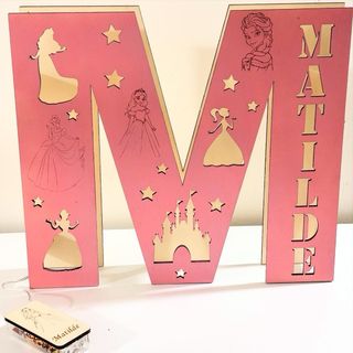 lampada a forma di Lettera