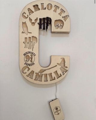 lampada a forma di Lettera