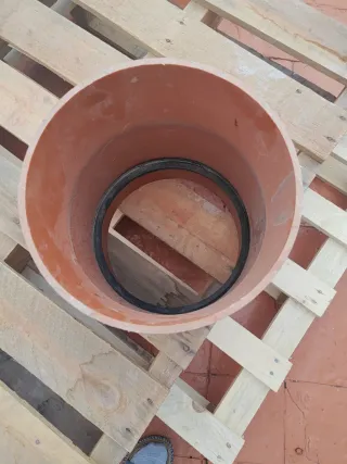 Unión PVC para tuberías grandes