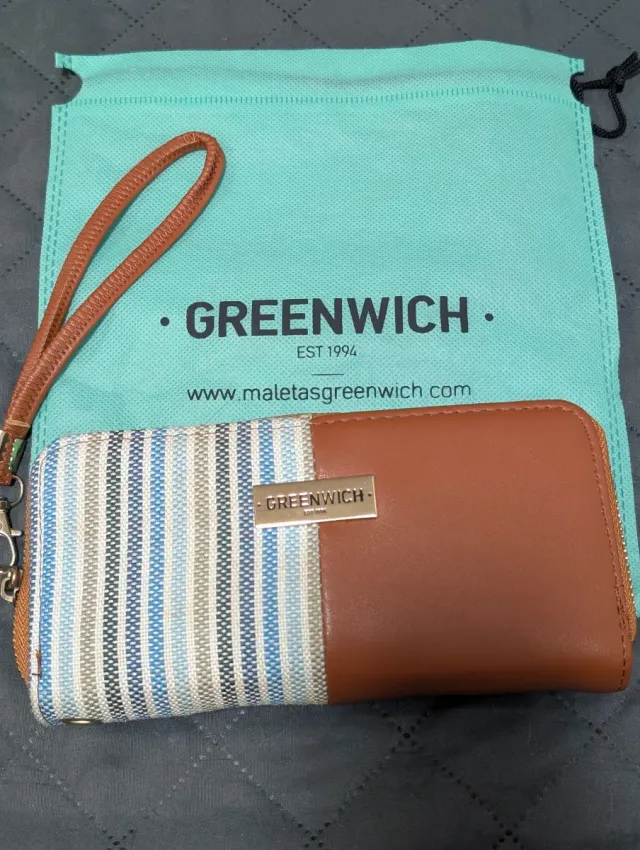 Cartera Greenwich Multicolor y Marrón