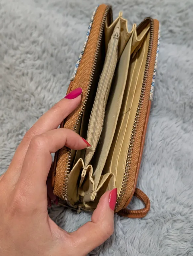 Cartera Greenwich Multicolor y Marrón