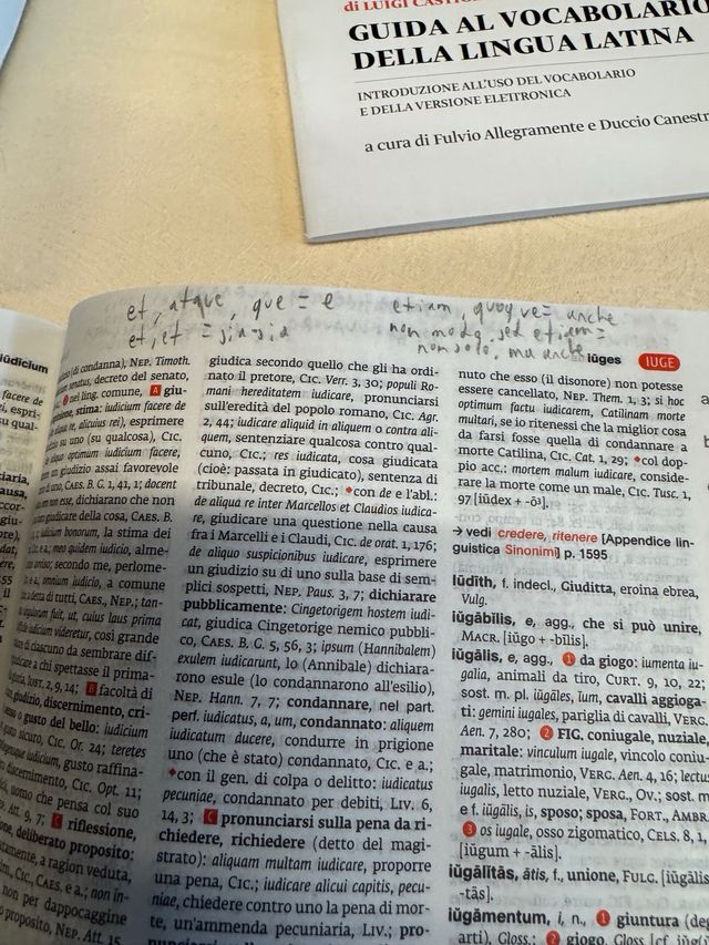 IL Vocabolario della lingua latina