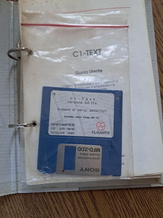 Floppy Disk Amiga C1-TEXT MFD-2DD
